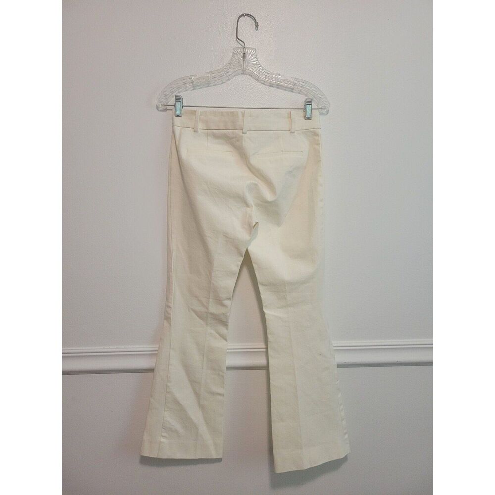 New women's sz 2 Frame Le crop mini boot cut high rise white pants trouser dress - Picture 5 of 8